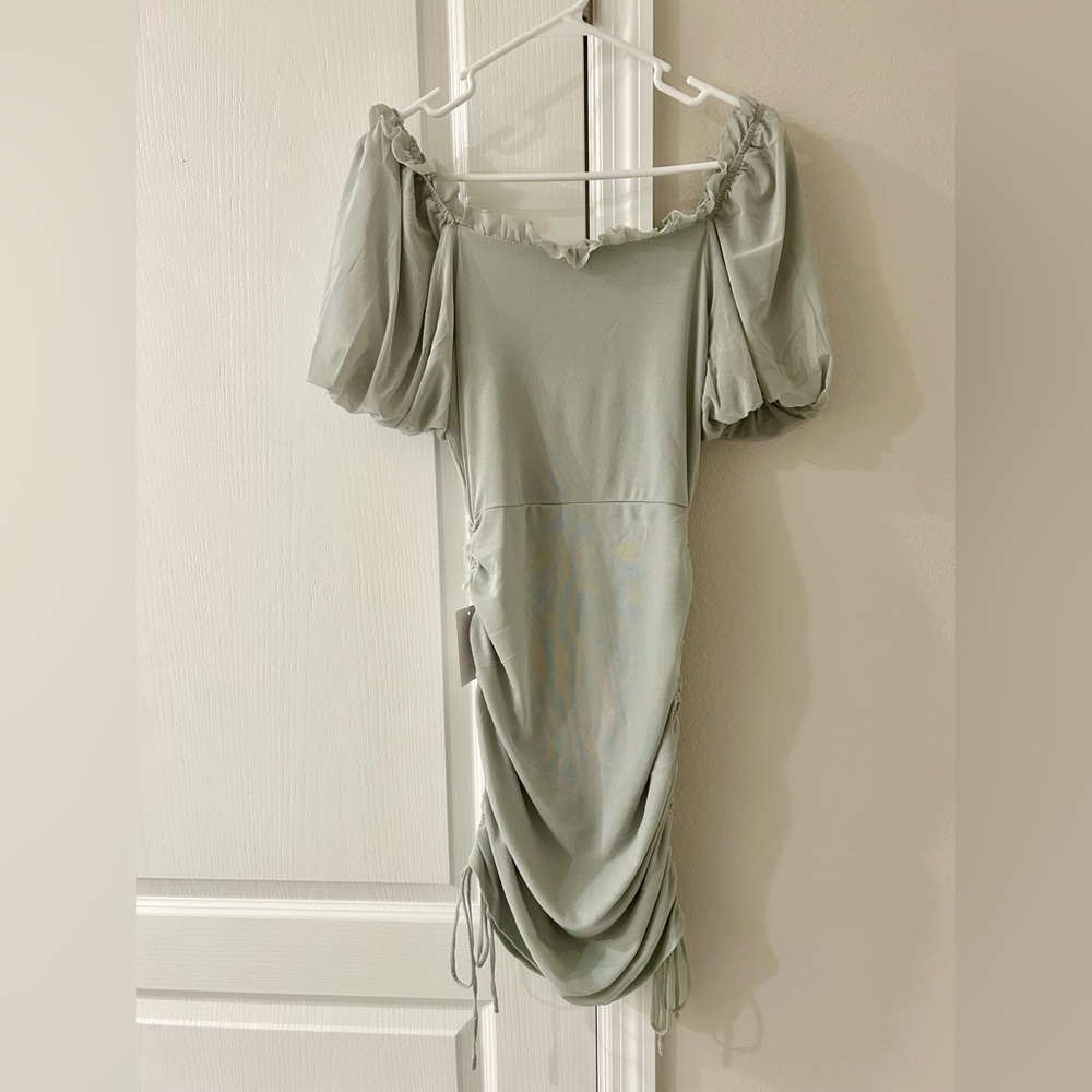 NWT Joyfolie Mia Joy Puff Sleeve Dress